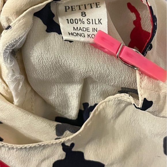 Ellen Tracy Silk Top with Graphic Print - Picture 4 of 6